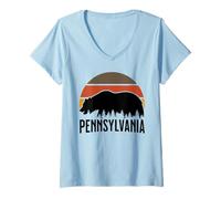 Womens Pennsylvania V-Neck T-Shirt