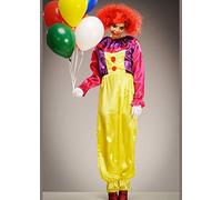 Womens Pennywise Style It Killer Clown Costume (Medium (UK 10-12))