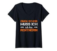 Womens Pensionierung Einen Scheiß Muss Ich Ich Bin Rentnerin Rente V-Neck T-Shirt