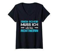 Womens Pensionierung Einen Scheiß Muss Ich Ich Bin Rentnerin Rente V-Neck T-Shirt