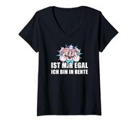 Womens Pensionierung Ist Mir Egal Ich Bin in Rente V-Neck T-Shirt
