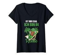 Womens Pensionierung Ist Mir Egal Ich Bin in Rente V-Neck T-Shirt