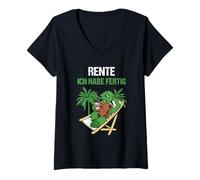 Womens Pensionierung Rente Ich Habe Fertig Rente V-Neck T-Shirt