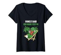 Womens Pensionierung Ruhestand Ich Habe Fertig Rente V-Neck T-Shirt