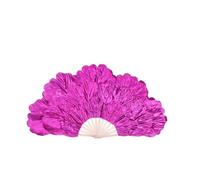 Women's Peony Petal Cloth Folding Fan Prop For Stage Performance And Square Dance Celebration