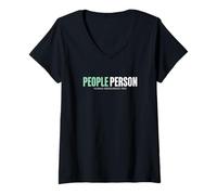 Women's People Person HR Resources Pro HR Staffing Recruiter V-Neck T-Shirt