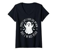 Women's People Say I Look Like My Mom But I'm Not Dead V-Neck T-Shirt