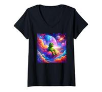 Women's Pepe Crypto and Pepe Meme Coin for Pepe Meme V-Neck T-Shirt