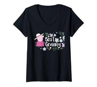 Women's Peppa Pig Best Granny Mother's Day V-Neck T-Shirt