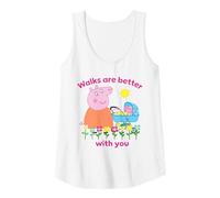Womens Peppa Pig Mummy Pig Evie Walks with You Tank Top
