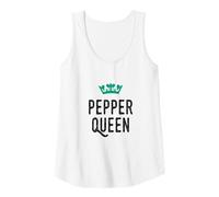 Womens Pepper Queen, Pepper Lover, Cute Graphic Tank Top