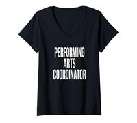 Women's Performing Arts Coordinator Appreciation Day for Work Week V-Neck T-Shirt