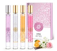 Women's Perfume Gift Set, 4 x 35ml Mini Perfume for Girls Long Lasting | Eau de Parfum with Sweet Floral & Fruity Scent, Travel Portable Body Mist Gift Sets for Birthday Valentine's Day Christmas