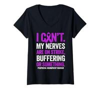 Women's Peripheral Neuropathy Warrior V-Neck T-Shirt