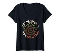 Womens Permaculture Regenerative Gardening Sustainable Homestead V-Neck T-Shirt