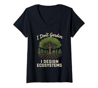 Womens Permaculture Regenerative Gardening Sustainable Homestead V-Neck T-Shirt