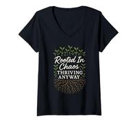 Womens Permaculture Regenerative Gardening Sustainable Homestead V-Neck T-Shirt