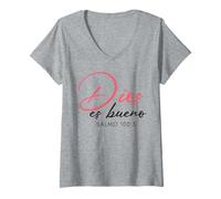 Womens Permanecer en Amor ES permanecer en Dios. V-Neck T-Shirt