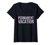 Womens Permanent Vacation V-Neck T-Shirt