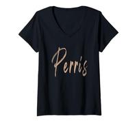 Womens Perris California Vintage elegant design V-Neck T-Shirt