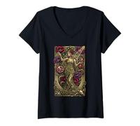 Women's Persephone Goddess Mythology V-Neck T-Shirt