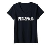 Womens Persepolis Ancient City V-Neck T-Shirt