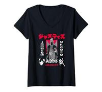 Womens Persona 5 Justice Arcana with Kanji RPG Video Game V-Neck T-Shirt