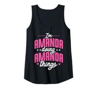 Womens Personalized Name, I'm Amanda Doing Amanda Things Tank Top