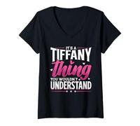 Women's Personalized Name, It's A Tiffany Thing V-Neck T-Shirt