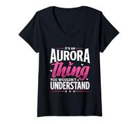 Women's Personalized Name, It's an Aurora Thing V-Neck T-Shirt
