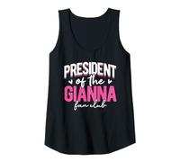 Womens Personalized Name, President of The Gianna Fan Club Tank Top