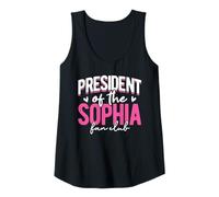 Womens Personalized Name, President of The Sophia Fan Club Tank Top