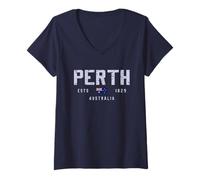Womens Perth Australia Field/Perth Australia V-Neck T-Shirt