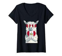Women's Peru Flag Peruvian Flag Peruvian Pride Peruvian Roots V-Neck T-Shirt
