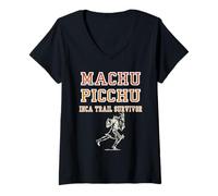 Womens Peru Machu Picchu Cuzco Funny Inca Trail Design Men Woman V-Neck T-Shirt