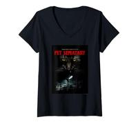 Womens PET SEMATARY Sometimes Dead is Better, Poster Tee V-Neck T-Shirt