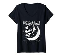 Womens Peter Pan Take Me To Neverland V-Neck T-Shirt