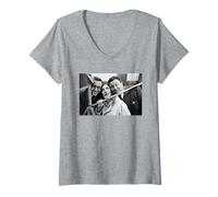 Womens Peter Sellers Spoke Milligan Harry Secombe Goon Show Goons V-Neck T-Shirt