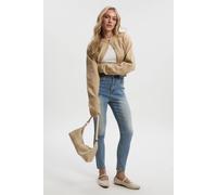 Womens Petite Comfort Stretch High Waist Skinny Jean - Blue - 10/26L, Blue