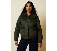 Petite Pocket Aviator Jacket Dorothy Perkins Khaki 10