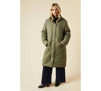 Womens Petite Quilted Coat Sage 6