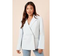Petite Tailored Seam Front Detail Blazer Dorothy Perkins Light Blue 10