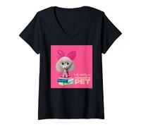 Women's Pets Teacher's Pet I Self-Identify As V-Neck T-Shirt