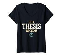 Women's PhD Thesis Thesis Writing Dissertation Dissertation Survivor V-Neck T-Shirt