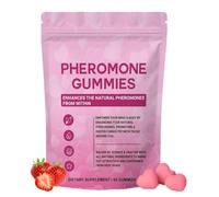 Women's Pheromone Gummies for Health, Scientific Formula with Beetroot, Parsley, and Gluten-Free - Non-GMO, Enhances Attraction and Confidence, Strawberry Flavor (60)