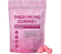 Women's pheromone Gummies, Strawberry Flavored, Vegan, Gluten Free, Non GMO, Enhance Natural Scent and Confidence Support