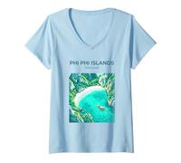 Women's Phi Phi Islands Thailand V-Neck T-Shirt