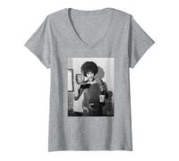 Womens Phil Lynott Thin Lizzy Whiskey in The Jar 1973 V-Neck T-Shirt