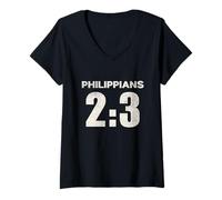 Women's Philippians 2:3 Have Humility Put Others Above Yourself V-Neck T-Shirt