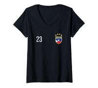 Womens Philippines Number 23 Jersey Number # twenty-three V-Neck T-Shirt